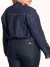 Jaqueta Feminina Jeans Plus Midi Over Com Elastico L1/2 na internet