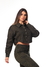 Camisa Feminina Cropped Animal Print - Verde - comprar online