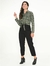 Camisa Feminina Cropped Xadrez Marrom