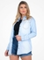 Camisa Feminina Jeans Manga Longa - Azul