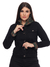 Jaqueta Jeans Feminina Com Bolso e Capuz - comprar online