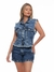 Colete Jeans Feminino - Muscle