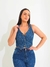 Colete Jeans Feminino Básico - Destroyed