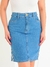 Saia Feminina Jeans Secretaria com Ilhós - Razon Jeans