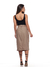 Saia Feminina Alfaiataria Midi Marrom - comprar online