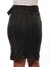 Saia Midi Xadrez Verde Com Cinto Fivela - Razon Jeans