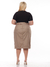 Saia Feminina Plus Midi Alfaitaria - comprar online