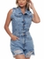Macaquinho Feminino Jeans A Fio - Destroyed - Razon Jeans