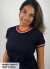 Camiseta Babylook Preta Feminina 1930 - loja online
