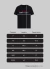 Camiseta Preta Masculina Ponta de Escudo - loja online