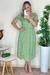 Vestido Nilzete com mangas verde - comprar online