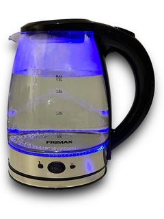 Pava eléctrica transparente Led corte para mate e infusiones 1.8L