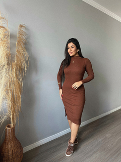 Vestido manga longa