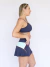 SAIA SHORTS DEISE BEACHTENNIS AZUL MARINHO TECIDO LIGHT COM BOLSOS E DETALHES - comprar online