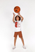 Conjunto Basquetebol Branco e Marrom