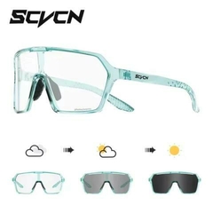 LENTES DEPORTIVOS DE CICLISMO/ RUNNING FOTOCROMATICOS CELESTE - comprar online