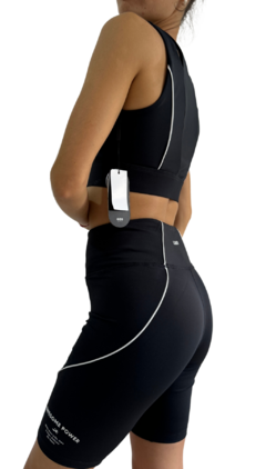 CONJUNTO DE LYCRA IRUN- BIKER Y TOP NEGRO en internet