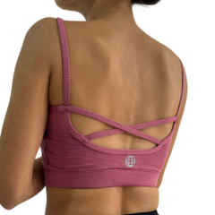 TOP DEPORTIVO CON BRETEL MORLEY ROSA - comprar online