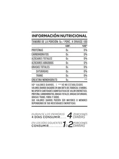 CREATINA MONOHYDRATE 500GR en internet
