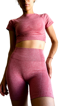 CONJUNTO IRUN SIN COSTURA ROJO