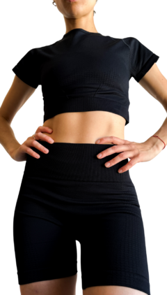 CONJUNTO SIN COSTURA NEGRO en internet