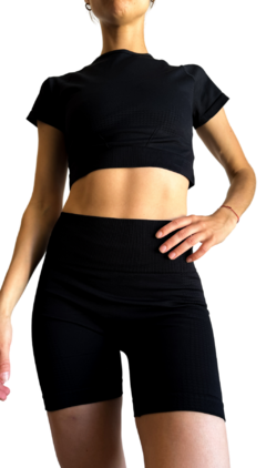 CONJUNTO SIN COSTURA NEGRO