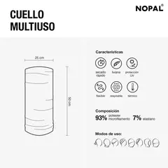 Cuello multiuso soft Nopal - comprar online