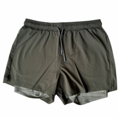 SHORT CON CALZA IRUN COD 126 VERDE MILITAR