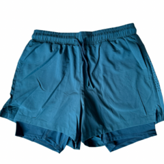SHORT CON CALZA IRUN COD 126 VERDE PETRÓLEO