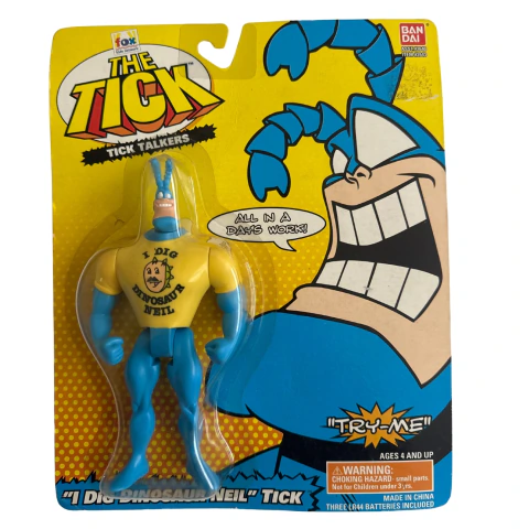 "I Dig Dinosaur Neil" Tick - The Tick - Bandai