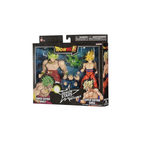 Super Saiyan Goku (Battle Damage Ver.) vs Super Saiyan Broly - Dragon Ball - Dragon Stars - Pack doble