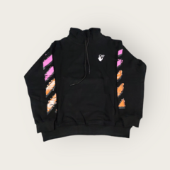 SUDADERA OFF WHITE NEGRA/ROSA/NARANJA en internet