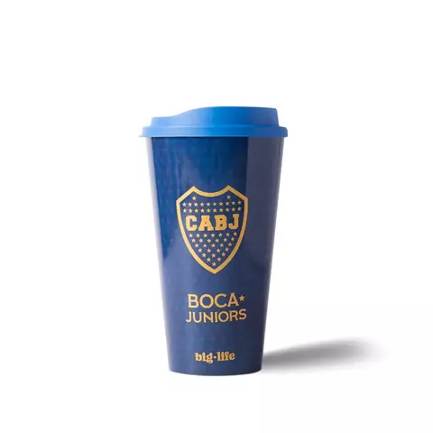 Vaso Tapa Cafe Big Life 591ml Boca Juniors
