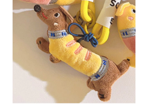 Correa Trenzada p/ Celular Cute Happy Salchicha - Libreria Las Marias