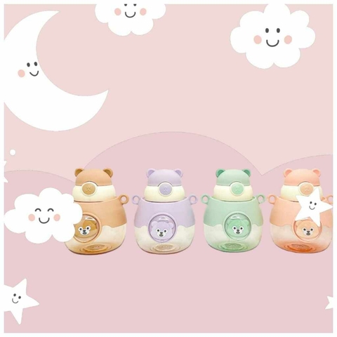 Botella c/ Sorbete Osito Pastel Rosa