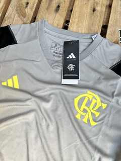 Conjunto de treino | Flamengo 23/2024 - Cinza e Amarelo - Lcshop