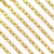 Cadena De Aluminio Dorado 7,5X4,6 Mm Por 100 Metros