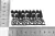 Galon Poliester 4Cm Negro Hojas Rollo X 15 Yardas