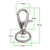 Base De Llavero Nickel 29X12Mm Bag Por 100 Unidades - comprar online