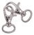 Base De Llavero Nickel 29X12Mm Bag Por 100 Unidades - IKORSO Fornituras