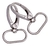 Base De Llavero Nickel 42X26Mm Bag Por 100 Unidades - IKORSO Fornituras