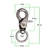 Base De Llavero Nickel 37X16,5Mm Bag Por 100 Unidades - comprar online