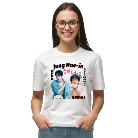 Camiseta Dorama Oppa Jung Hae In Nome Coreano