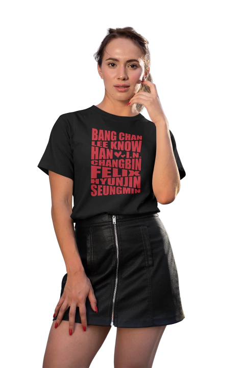 Camiseta Stray Kids Nomes - comprar online