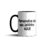 Caneca Branca Alça e Interior Preta Personalize do seu Jeitinho Aqui