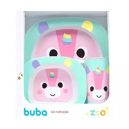 Kit Refeição Buba Zoo - Unicórnio
