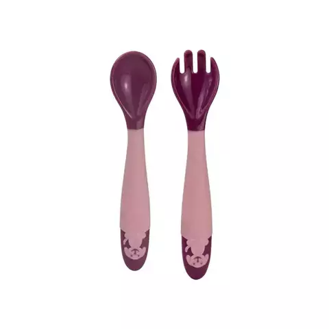 Kit De Talheres Infantis Active Articuláveis Rosê – Clingo