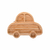 Prato com Divisórias Clingo em Bambu e Silicone com Ventosa (6M+) - Carro