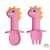 Kit Talheres em Silicone - Dinossauro Rosa