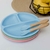 Prato em silicone com ventosa - Azul - comprar online